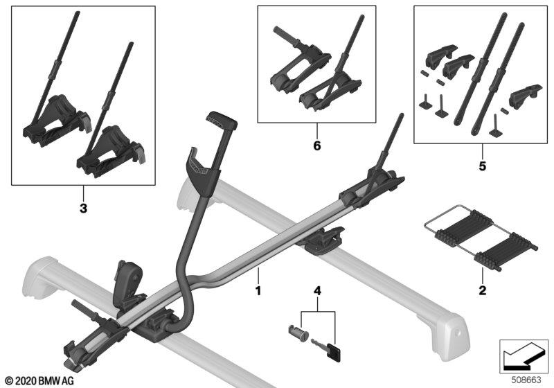 Genuine Touring Bike/Cycle Holder Carrier Rack 82722472964 view 4