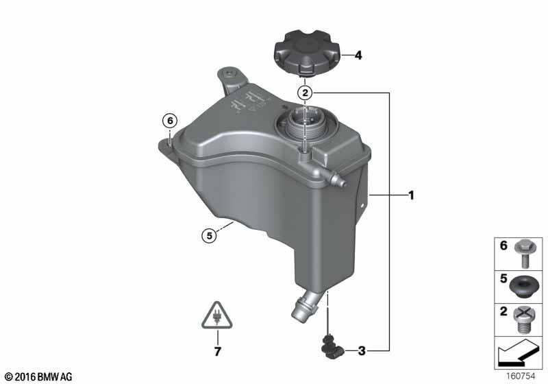 Genuine Expansion Tank Socket Housing Repair Kit 61 13 2 359 999 view 2