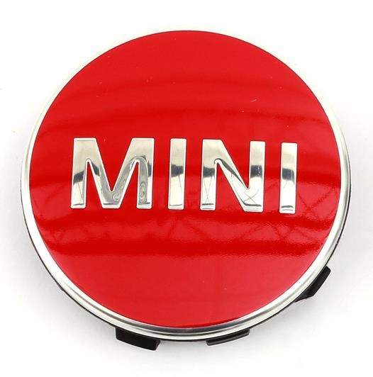 Genuine Centre Wheel Hub Cap Covers Set of 4 Chilli Red 36 13 2 354 148 view 4