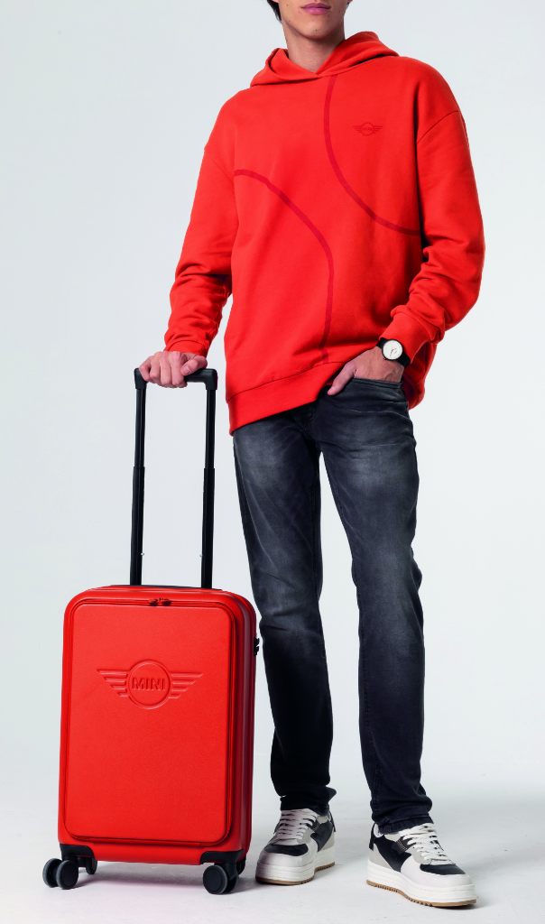 Genuine Cabin Trolley Spinner Wing Logo Debossed Hard Case Rebel Red 80 22 5 B32 0E1 view 4