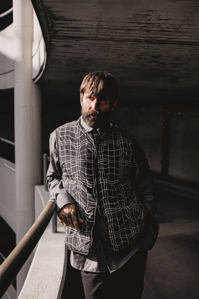 Genuine M Mens Gilet Vest Top Sleeveless Black Recycled Nylon Side Pockets view 4