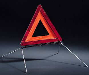 Genuine Emergency Safety Warning Triangle Case Reflector ECE R27 71 60 6 770 487 view 2