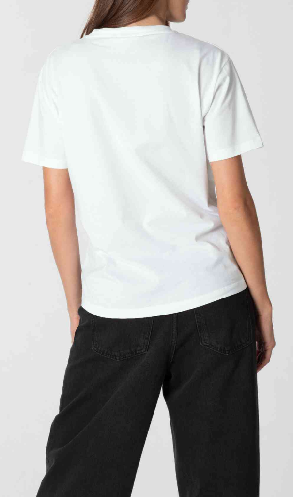 Genuine JCW Logo Womens Ladies T Shirt White Tee Top Semi Loose Fit view 4