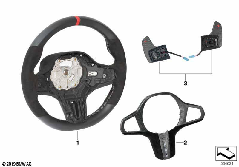 Genuine M Performance Steering Wheel Shift Paddles Set 61 31 2 463 597 view 5