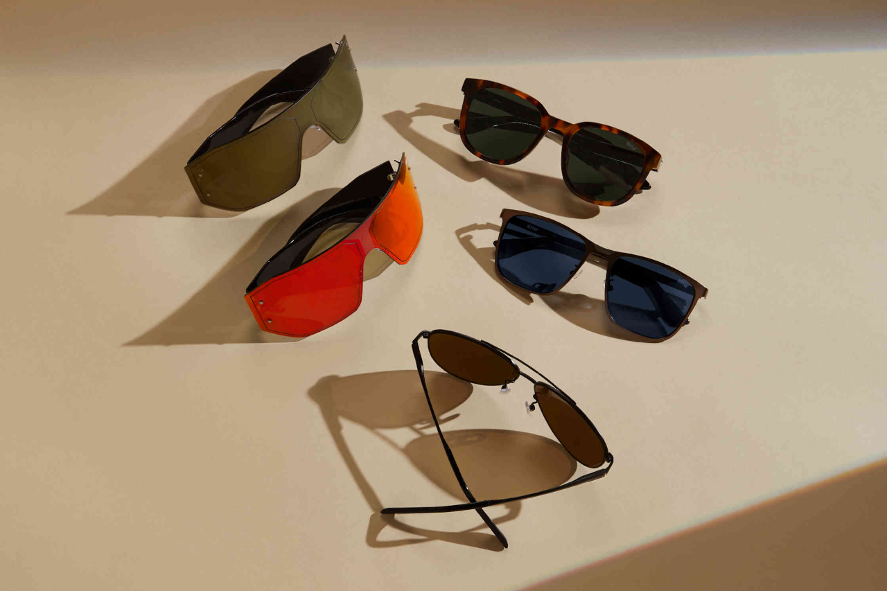 Genuine Sunglasses Mask Coloured Lasered Lenses Black/Mirrored Red/Orange 80 25 5 B30 8B9 view 5