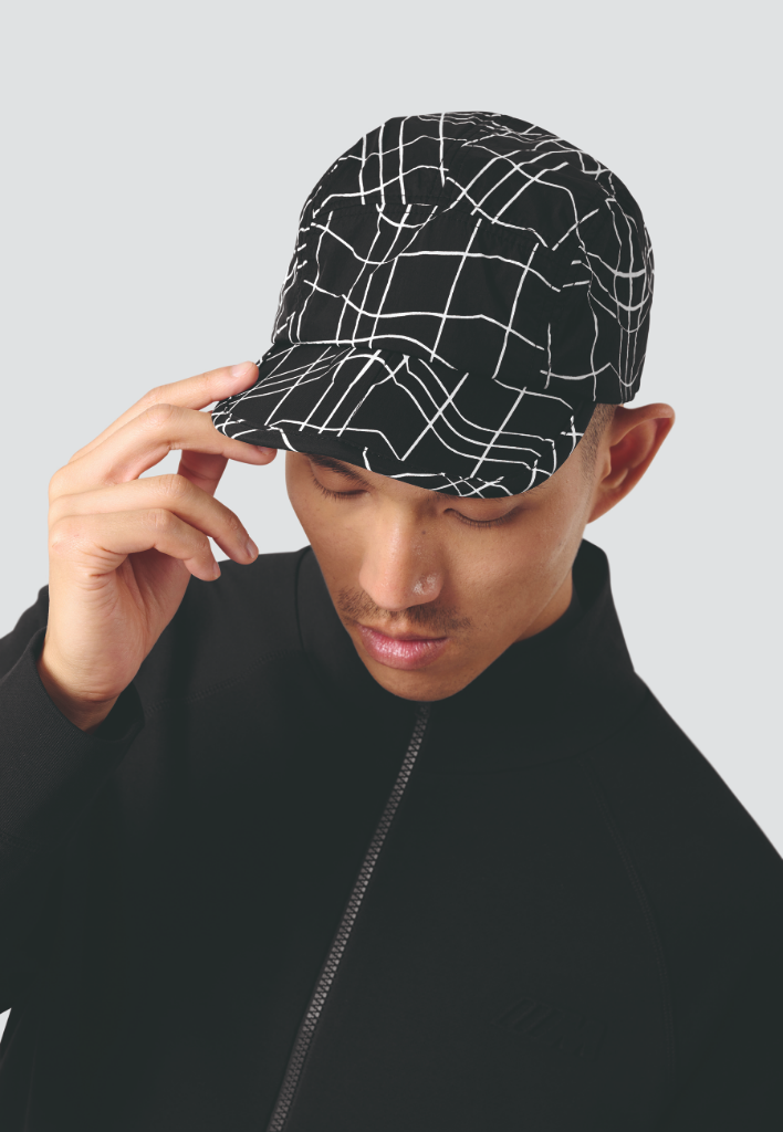 Genuine M Mens Baseball Cap Hat Black Nylon  Panel Fit Cord Strap Adjuster view 5