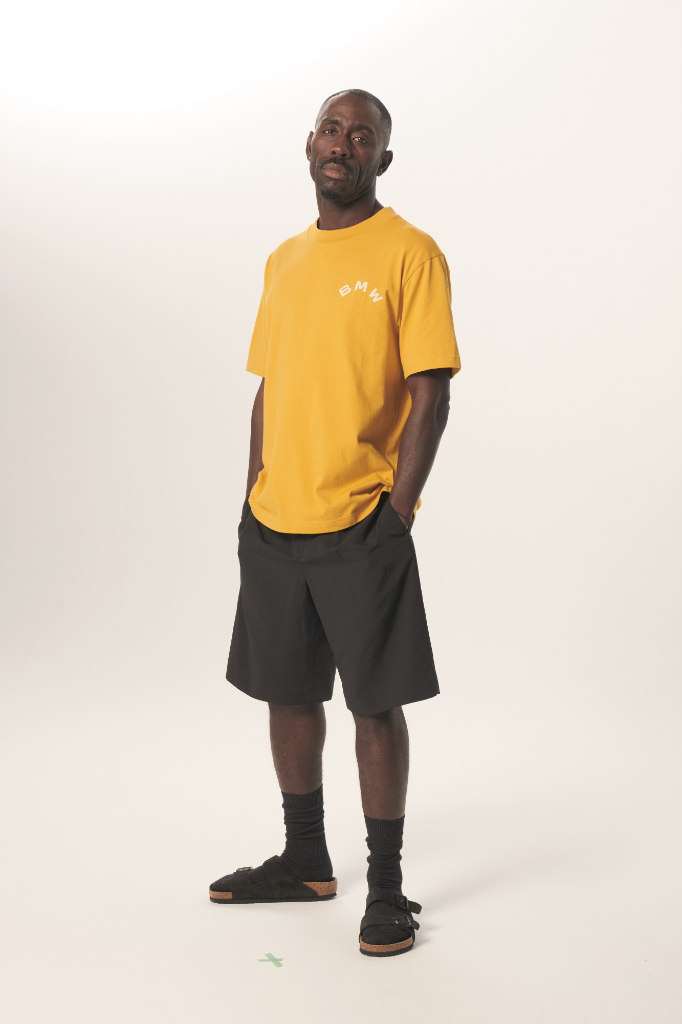 Genuine ARC Mens T Shirt Tee Top Short Sleeve Yellow Cotton Oversized Fit view 5