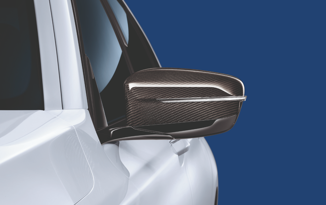 Genuine Left Passenger Side NS Mirror Cover Cap Carbon RHD 51 16 2 365 977 view 6