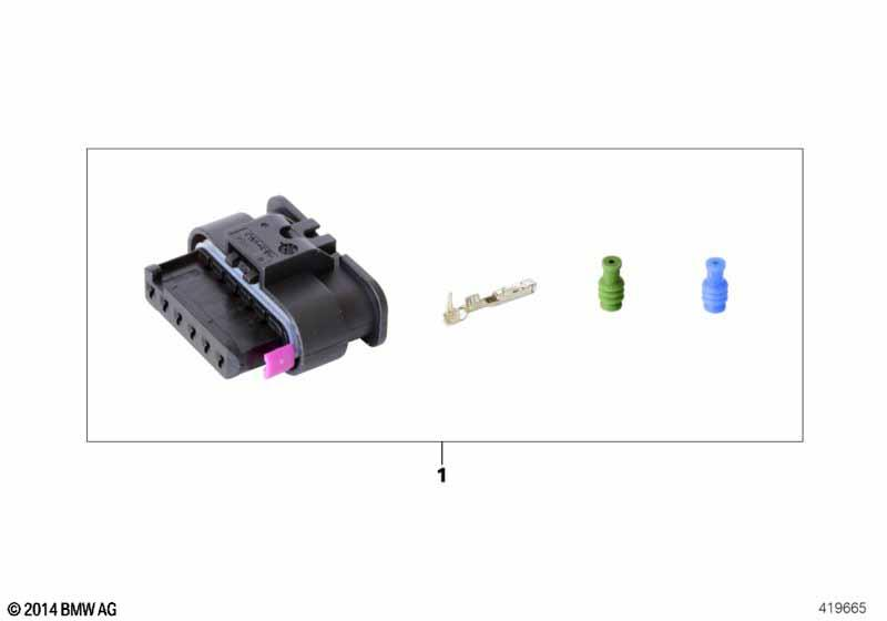 Genuine Repair Kit For Socket Housing 6-pin 61 13 2 359 993 view 2