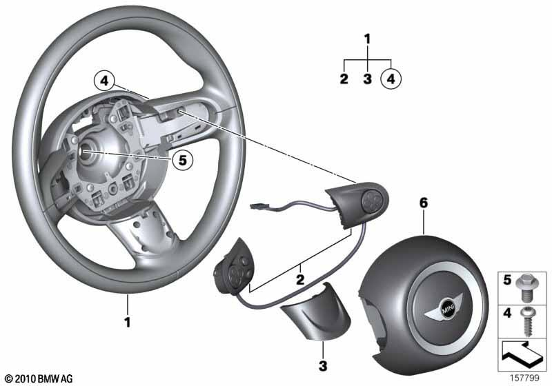 Genuine Steering Wheel Spoke Multifunction Switch Set Black 32 30 9 289 676 view 3