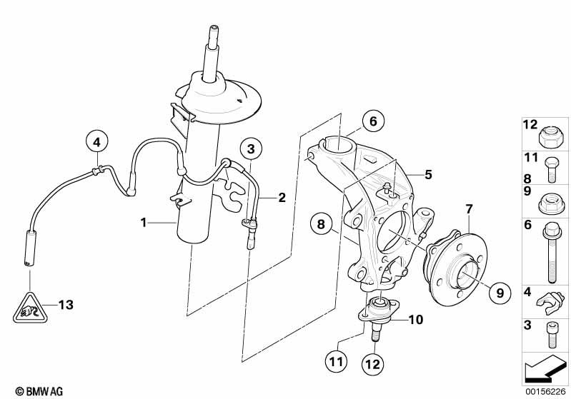 Genuine ABS Wheel Speed Sensor Pulse Generator 34 52 6 756 384 view 3