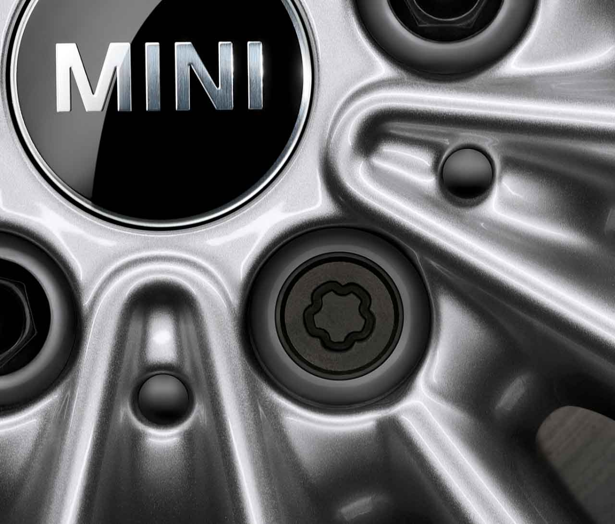 Genuine Black Centre Hub Cap With MINI Wordmark 50mm 36 13 1 171 069 view 3