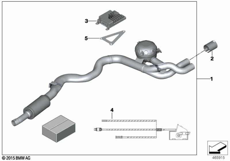 Genuine M Performance Exhaust System Diesel Fuel Fits F22 18302407189 view 3