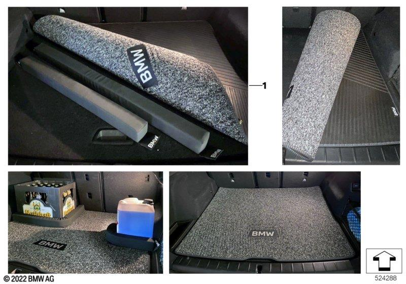 Genuine Reversible Luggage Compartment Mat Boot Mat Fits U11 51475B313F8 view 3