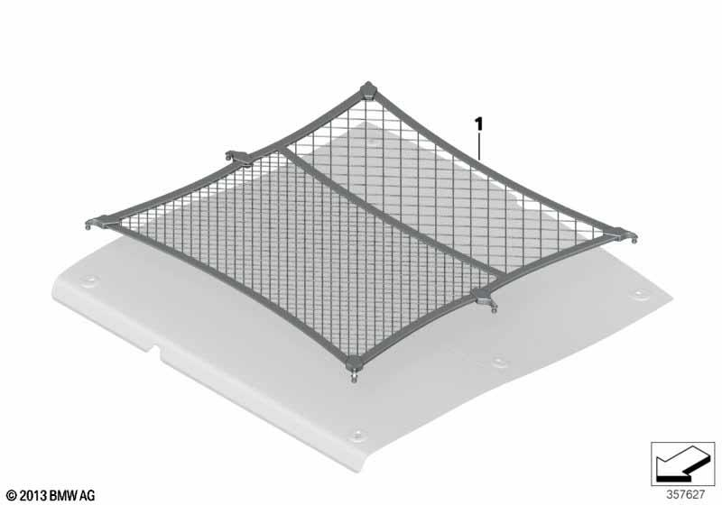 Genuine Boot/Trunk Floor Luggage Cargo Net 51 47 7 248 530 view 4
