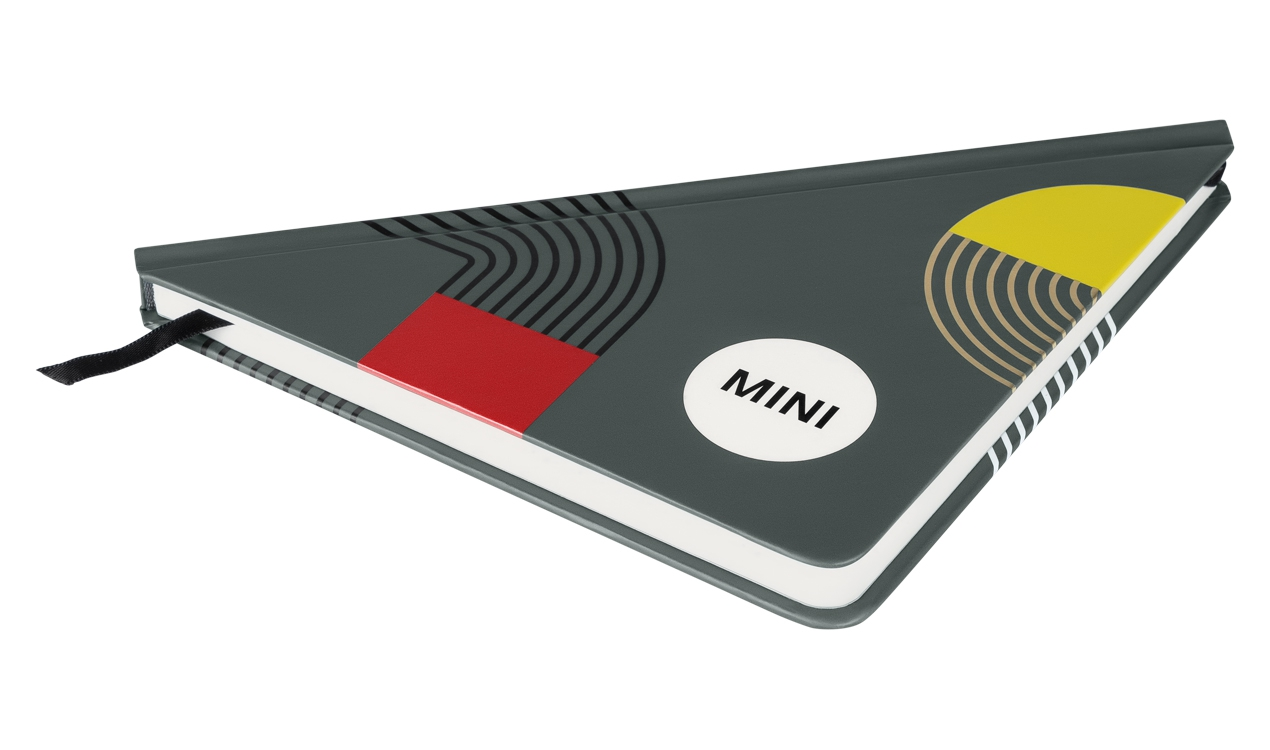 MINI Genuine Notebook Graphic Triangle Sage Multicoloured Bookmark Stone Paper 80 24 5 A51 703 view 3
