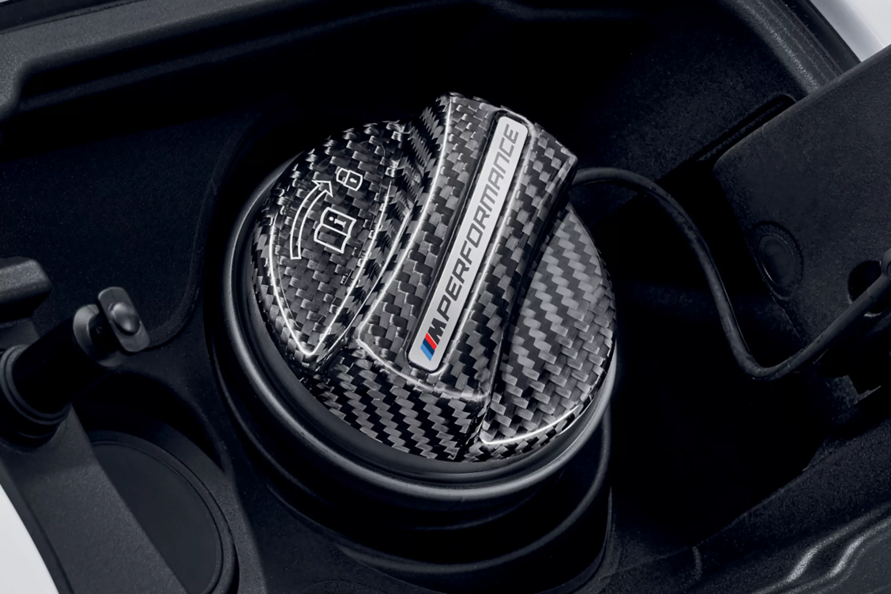 BMW M Performance fuel filler cap cover